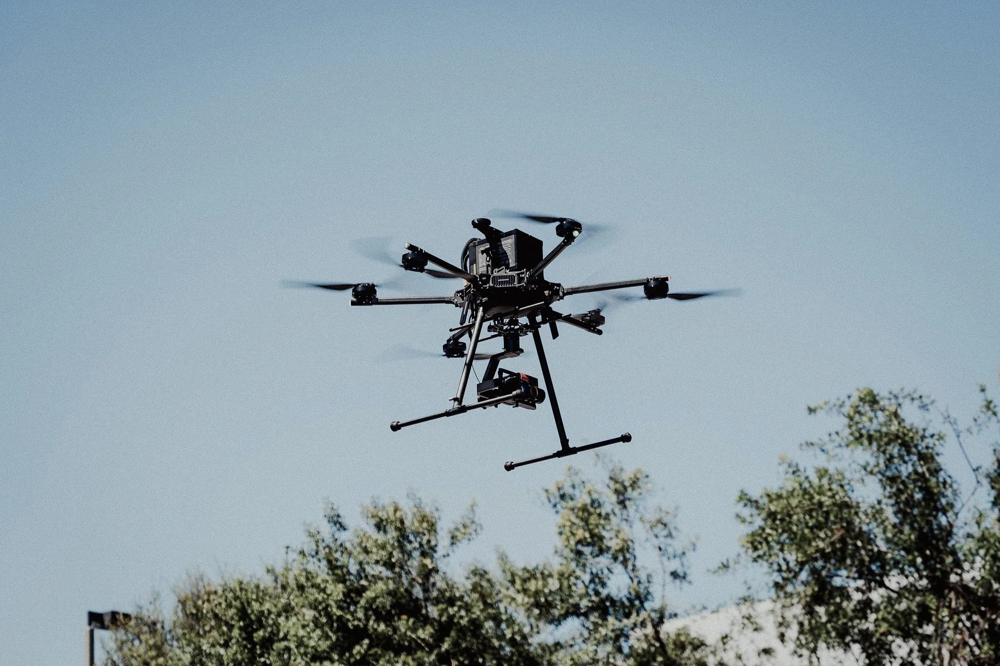 Dron industrial con configuración de carga útil de cámara RGB
